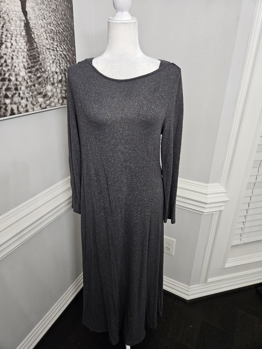 Soft Surroundings long sleeve gray dress size PM